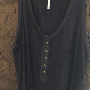 Free People navy tank